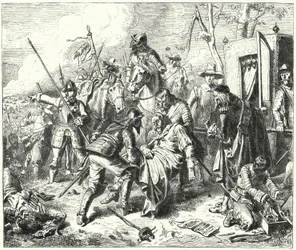 Count Tilly mortally wounded at the Battle of Rain